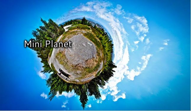 tiny planet in photoshop