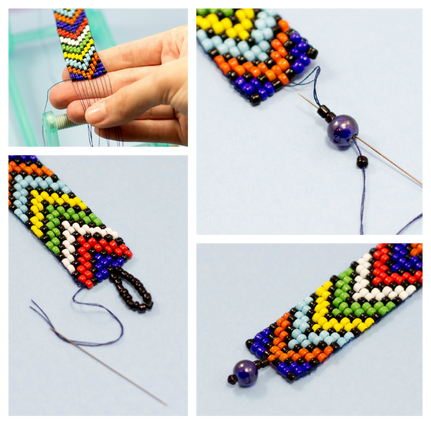 Great Tip on How to Finish Loom Bracelets   Loom beading Beaded bracelet  patterns Bead loom patterns